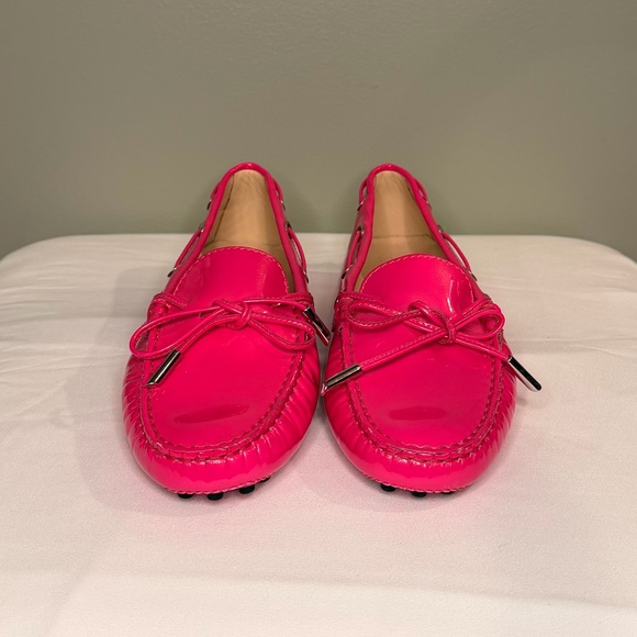 Tod's Shoes - Tod’s Gommino Pink Patent Leather Driving Loafers – Size 36.5